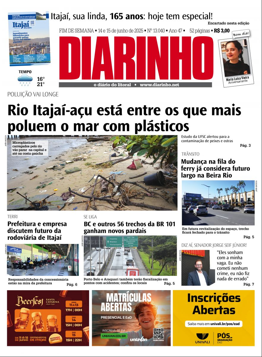 Capa de hoje