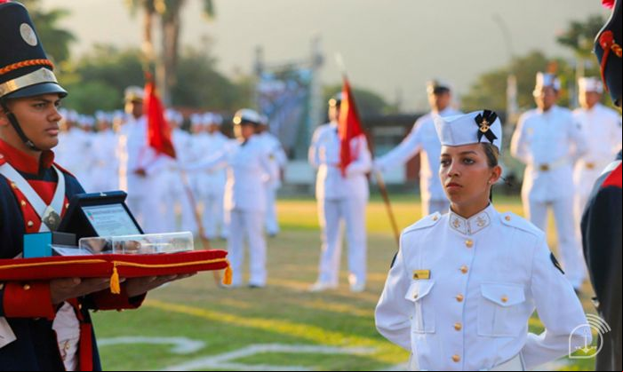 Letícia é um orgulho para Navegantes 
 (Foto: 1SG-FN Pinho/Marinha do Brasil)