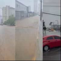 Itajaí tem quase 80 mm de chuva nas últimas 12 horas