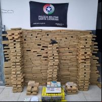 Foragido é encontrado com mais de 400 quilos de maconha no Santa Regina