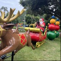 Praça da Beira Rio terá Papai Noel, árvore e trenó gigantes; veja a programação  