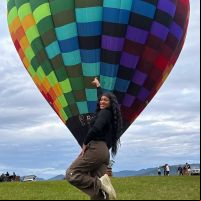 Rebeca Andrade compartilha voo de balão em SC