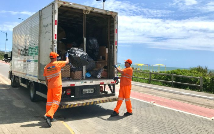 Itajaienses têm produzido uma média mensal de 343 toneladas de resíduos recicláveis (Foto: Divulgação PMI)