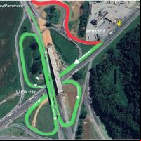 Obra tranca alça de o a Blumenau na BR 101