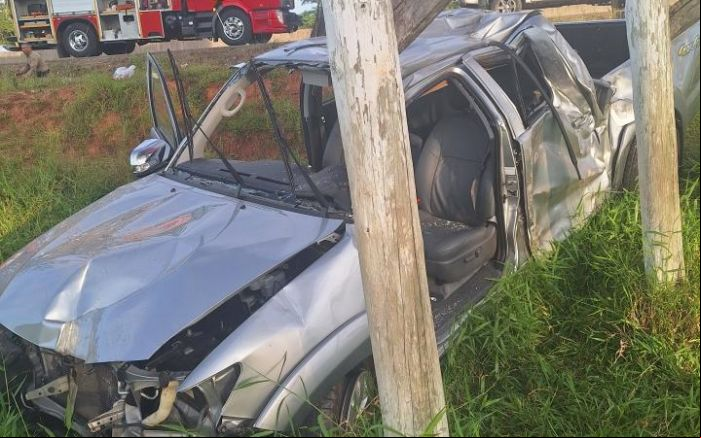 Acidente foi na rodovia Antônio Heil (Foto: Divulgação PMR)
