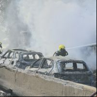 Motorista de caminhão teve 30% do corpo queimado em explosão