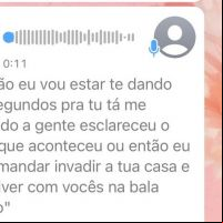 Moradora alerta para golpe por ameaças pelo WhatsApp