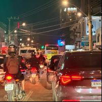 BR 101 tem 40 kms de fila na região; centro de Itajaí está travado