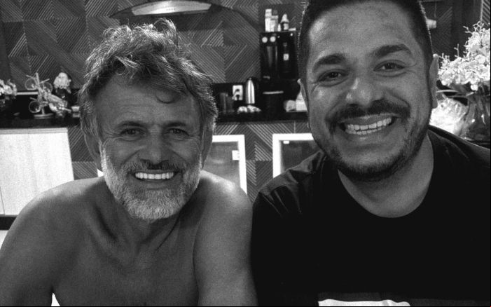 Domeciano com o tio Luizinho (Foto:Divulgação)