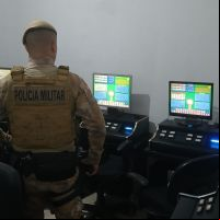 Máquinas de jogos de azar são apreendidas