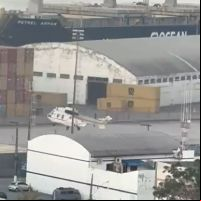 Helicópteros da equipe de segurança de Lula sobrevoam Porto de Itajaí