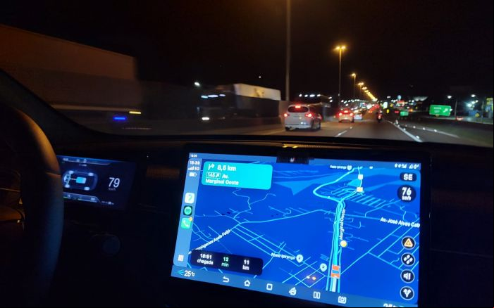 Quem segue em direção ao sul do estado já pega fila em Penha (Foto: Arquivo)
