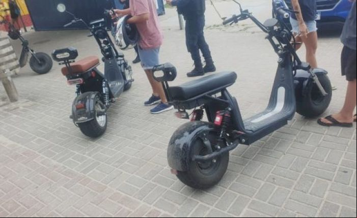 Estudantes de Itapema participaram das primeiras atividades da campanha sobre uso seguro de ciclomotores e patinetes (Foto: GMI/Divulgação)