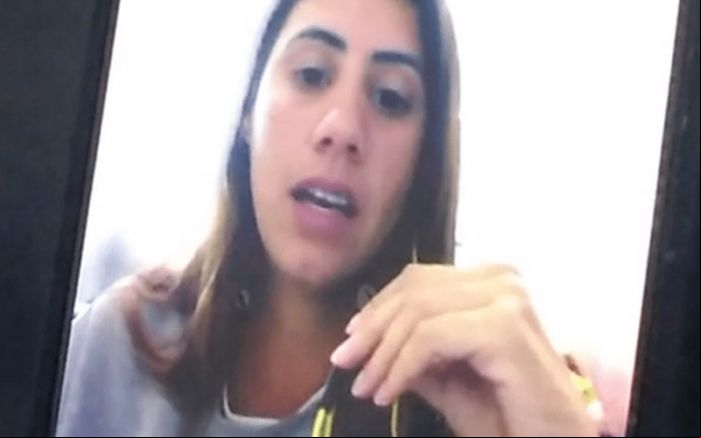 Ordem de prisão foi cumprida após desembarque de Cristiane em Fortaleza (Foto: Reprodução)