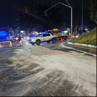 Óleo na pista derruba motociclistas em BC