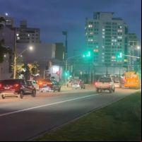 BR 101 tá congestionada de Piçarras a Balneário Camboriú