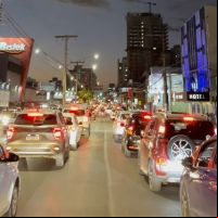 Região central de Itajaí tá travada